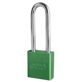 Master Lock Company A1207GRN American Lock® No. A1207GRN Solid Aluminum Rectangular Padlock - Green image.