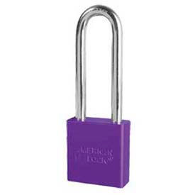 Master Lock Company A1207PRP American Lock® No. A1207PRP Solid Aluminum Rectangular Padlock - Purple image.