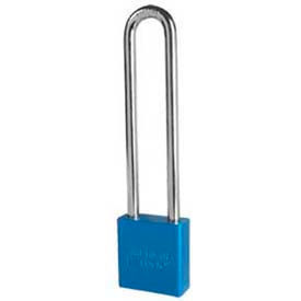 Master Lock Company A1209BLU American Lock® No. A1209BLU Solid Aluminum Rectangular Padlock - Blue image.