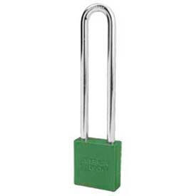 American Lock No. A1209GRN Solid Aluminum Rectangular Padlock - Green - Pkg Qty 24