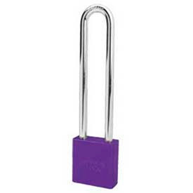 Master Lock Company A1209PRP American Lock® No. A1209PRP Solid Aluminum Rectangular Padlock - Purple image.