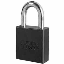 Master Lock Company A1265BLK American Lock® No. A1265BLK High Security Solid Aluminum Padlock 6 Pin Cylinders - Black image.