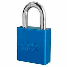 Master Lock Company A1265BLU American Lock® No. A1265BLU High Security Solid Aluminum Padlock 6 Pin Cylinders - Blue image.