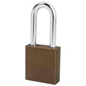Master Lock Company A1266BRN American Lock® No. A1266BRN Solid Aluminum Rectangular Padlock - Brown image.
