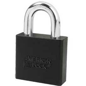 Master Lock Company A1305BLK American Lock® No. A1305BLK Solid Aluminum Rectangular Padlock - Black image.