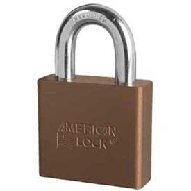Master Lock Company A1305BRN American Lock® No. A1305BRN Solid Aluminum Rectangular Padlock - Brown image.