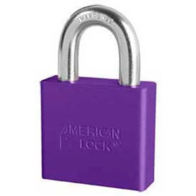 Master Lock Company A1305PRP American Lock® No. A1305PRP Solid Aluminum Rectangular Padlock - Purple image.
