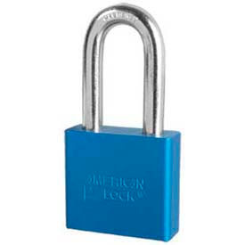 Master Lock Company A1306BLU American Lock® No. A1306BLU Solid Aluminum Rectangular Padlock - Blue image.