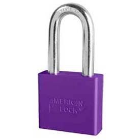 Master Lock Company A1306PRP American Lock® No. A1306PRP Solid Aluminum Rectangular Padlock - Purple image.