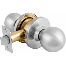 Master Lock® Commercial Cylindrical Lockset Ball Knob Passage Brushed Chrome