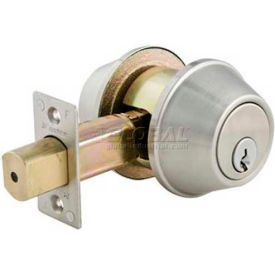Master Lock Company DSC0732DKA4 Master Lock® Commercial Double Cylinder Deadbolt, Brushed Chrome image.