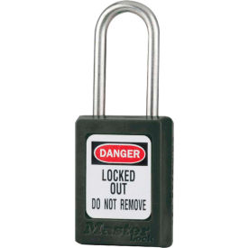 Master Lock Thermoplastic Zenex S33BLK Snap Lock Safety Padlock 1-3/8