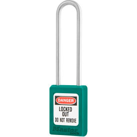 Master Lock Company S33LTTEAL Master Lock® Thermoplastic Zenex™ S33LTTEAL Snap Lock Safety Padlock, 1-3/8"W x 3"H, Teal image.