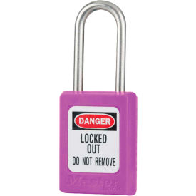 Master Lock Company S33PRP Master Lock® Thermoplastic Zenex™ S33PRP Snap Lock Safety Padlock, 1-3/8"W x 1-1/2"H PRP image.