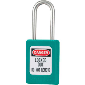 Master Lock Thermoplastic Zenex S33TEAL Snap Lock Safety Padlock 1-3/8