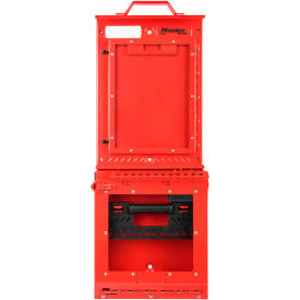Master Lock Company S3500 MasterLock® Permit Control Station With Group Lock Box, Wall Mounted, Red, S3500 image.