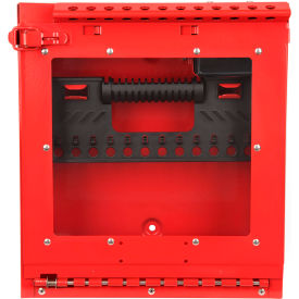 Master Lock Company S3502 MasterLock® Wall Mount Group Lock Box With Window, Red, S3502 image.