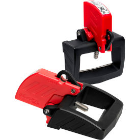 Master Lock Company S3823 Master Lock® Grip Tight Plus Oversized Handle Circuit Breaker Lockout, 480/600V, Red image.
