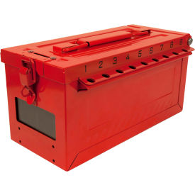 Master Lock Company S600 MasterLock® Group Lock Box With Key Window, Red, S600 image.