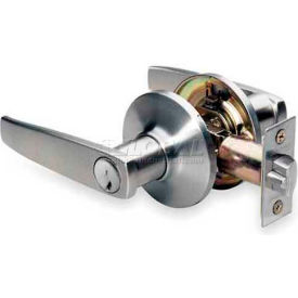 Master Lock Company SLL0115KA4 Master Lock® Straight Lever, Keyed Entry, Satin Nickel image.