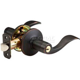 Master Lock Company WL0112PKA4 Master Lock® Wave Lever, Keyed Entry, Aged Bronze image.