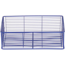 Marlin Steel Wire Products Inc 00-00363223-07 Marlin Steel Wire Tote Basket - Blue 11"L x 6"W x 3-1/2"H Plain Steel - Price Each for Qty 1-4 image.