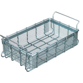 Marlin Steel Wire Products Inc 00-00363273-14-5 Marlin Steel Material Handling Basket 16"L x 10"W x 3-15/16"H - Plain Steel - Price Each for Qty 5+ image.