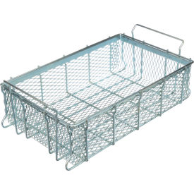 Marlin Steel Wire Products Inc 00-00363275-14-5 Marlin Steel Material Handling Basket 21"L x 13-1/4"W x 5-7/16"H Plain Steel - Price Each for Qty 5+ image.