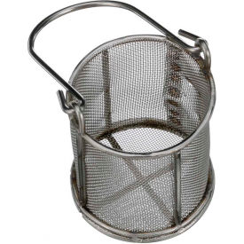 Marlin Steel Wire Products Inc 00-00368199-38-5 Marlin Steel Small Parts Round Wire Basket 2-5/8"Dia x 2-3/4"H Stainless Steel Price Each for Qty 5+ image.