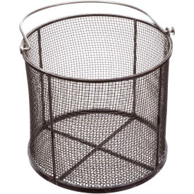 Marlin Steel Wire Products Inc 00-00368239-81-5 Marlin Steel Round Wire Basket 12-5/8"Dia. x 10-5/8"H 0.25" Wire - Plain Steel Price Each for Qty 5+ image.