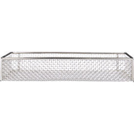 Marlin Steel Wire Products Inc 00-02035002-31 Marlin® Steel Mesh Basket, Stainless Steel, 16"L x 11"W x 3"H image.