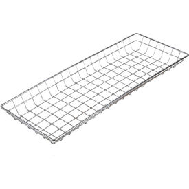 Marlin Steel Wire Products Inc 00-127-12-5 Marlin Steel Plain Steel Chrome Plated Wire Nesting Basket 26"L x 10"W x 2"H, Qty 5+ image.