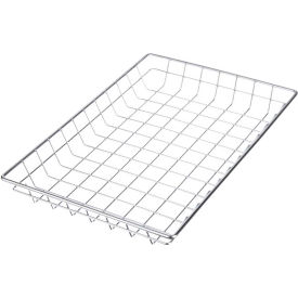 Marlin Steel Wire Products Inc 00-128-12-5 Marlin Steel Plain Steel Chrome Plated Wire Nesting Basket 18"L x 12"W x 2"H, Qty 5+ image.