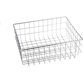 Marlin Steel Wire Products Inc 00279001-12-5 Marlin Steel Chrome Plates Basket 16"L x 13"W x 6"H - Stainless Steel - Price Each for Qty 5+ image.