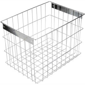 Marlin Steel Wire Products Inc 00344003-31-5 Marlin Steel Basket Electropolished Stainless 16-1/2"L x 11-3/4"W x 12-1/4"H Price Each for Qty 5+ image.