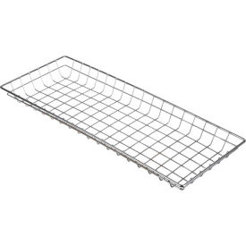 Marlin Steel Wire Products Inc 00-127-12 Marlin Steel Nesting Basket 00-127-12 Chrome Plated Steel - 26"L x 10"W x 2"H Price Each for Qty 1-4 image.