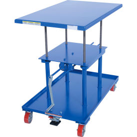Hand Crank Operated Mechanical Post Table - 30 x 48 High Profile view 2