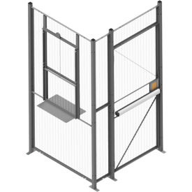 WireCrafters® 840 Style 2 sided Driver Cage No Ceiling 4'W x 4'D x 8'H