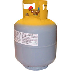 Mastercool Inc. 63010 Mastercool® 63010 50 lb D.O.T.  Refrigerant Recovery Tank Without Float Switch 1/4" FL-M image.