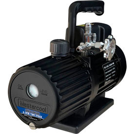 Mastercool Inc. 90066-2V-110-BL Mastercool Inc.® Black Series Vacuum Pump, Two Stage, 15 oz. Oil Capacity, 110V, 6 CFM image.