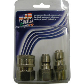 Mtm Hydro Inc. 24.0549 MTM Hydro 7500 psi 1/4" Stainless Steel Coupler and Plug Pack image.