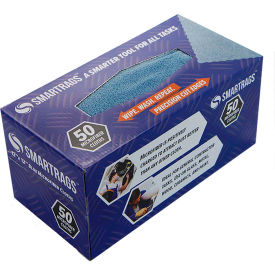 MONARCH BRANDS M950B SmartRags™ Microfiber Cleaning Cloths, 12" x 12", Blue, 50 Rags/Box - M950B image.