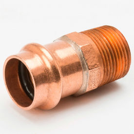 Mueller Industries PF01163 Mueller PRS Fittings 1" Copper Press X MPT W/Male Adapter image.