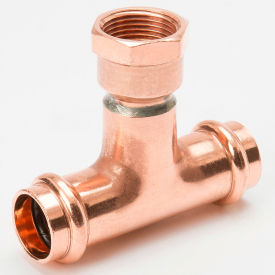 Mueller Industries PF01538 Mueller PRS Fittings 3/4" Copper Press X Press X FPT W/Tee image.