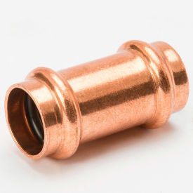 Mueller Industries PF01911 Mueller PRS Fittings 3" Copper Press X Press W/No Stop Coupling image.