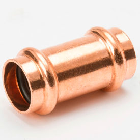 Mueller Industries PF10149 Mueller PRS Fittings 1-1/2" Copper Press X Press W/Coupling With Stop image.