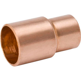 Mueller Industries W 01312 Mueller W 01312 3/8 In. X 1/4 In. Wrot Copper Reducer Coupling - Street X Copper image.