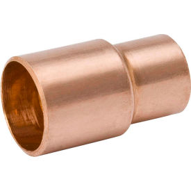 Mueller Industries W 01314 Mueller W 01314 3/8 In. X 1/8 In. Wrot Copper Reducer Coupling - Street X Copper image.