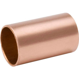 Mueller Industries W 01909 Mueller W 01909 2 In. Wrot Copper No Stop Coupling - Copper image.