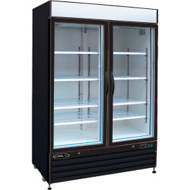 Mvp Group Corporation KGF-48 Kool-It KGF-48 - Freezer Merchandiser, 48 Cu. Ft., 2 Glass Doors, Black, 79-1/2"H x 54"W image.